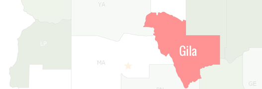 Gila County Map